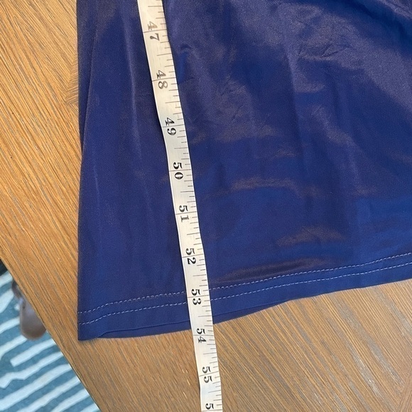 Bcbgmaxazria Pearl Jersey Long Sleeve Wrap Maxi Dress Royal Blue - Picture 8 of 14